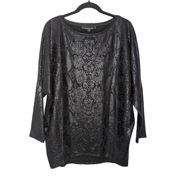White House Black Market long sleeve snake Dolman print‎ Dolman Tunic S - Picture 1 of 9